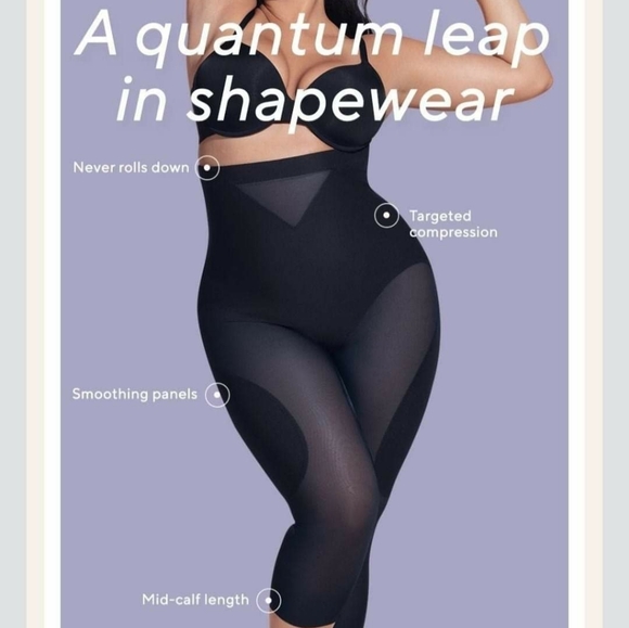 Honeylove Capri Sculpting Sculptwave size Large New Color Beige Shapewear - Picture 2 of 8